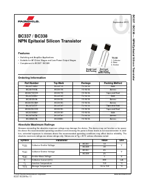 BC33716TA Datasheet PDF Fairchild Semiconductor