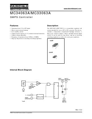 MC34063AP Datasheet PDF Fairchild Semiconductor