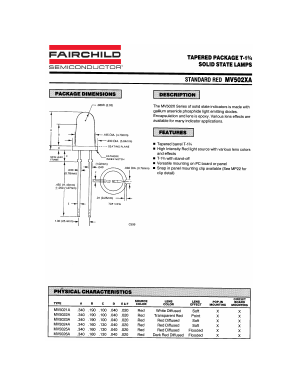 MV5021A Datasheet PDF Fairchild Semiconductor