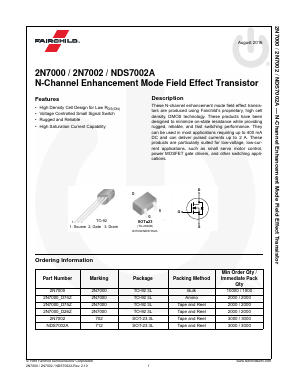 NDS7002 Datasheet PDF Fairchild Semiconductor