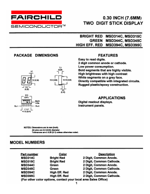 MSD314C Datasheet PDF Fairchild Semiconductor