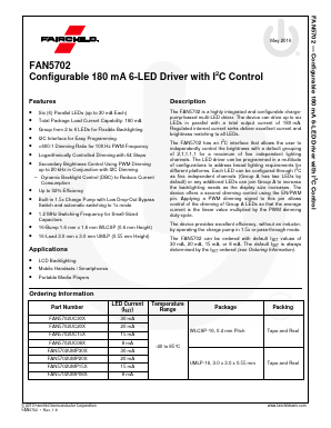 FAN5702 Datasheet PDF Fairchild Semiconductor