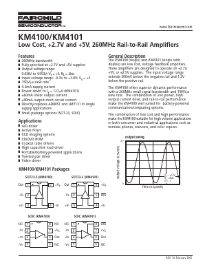 KM4101IC8 Datasheet PDF Fairchild Semiconductor