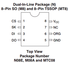 NM93C86ALZVN Datasheet PDF Fairchild Semiconductor