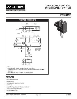 QVE00112 Datasheet PDF Fairchild Semiconductor