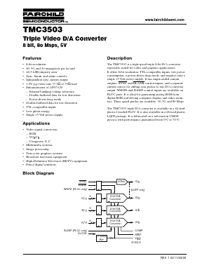 3503KRC30 Datasheet PDF Fairchild Semiconductor