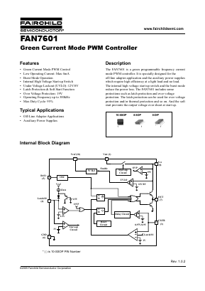 FAN7601N Datasheet PDF Fairchild Semiconductor