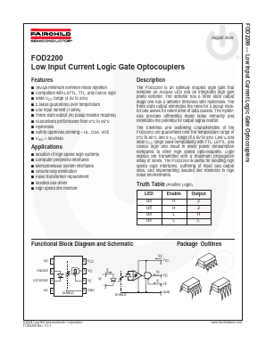 FOD2200S Datasheet PDF Fairchild Semiconductor