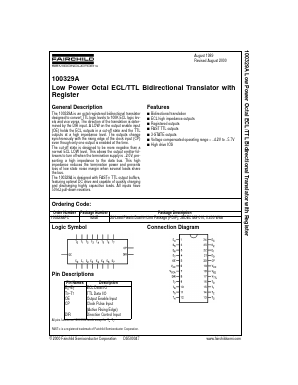 100329A Datasheet PDF Fairchild Semiconductor