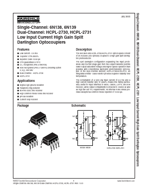 6N138TVSV Datasheet PDF Fairchild Semiconductor