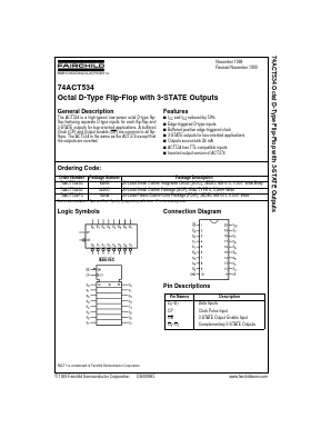 74ACT534SJ Datasheet PDF Fairchild Semiconductor