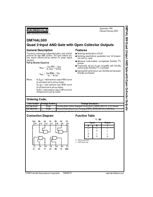 74ALS09 Datasheet PDF Fairchild Semiconductor