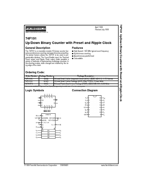74F191CW Datasheet PDF Fairchild Semiconductor