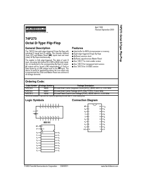 74F273SCX_NL Datasheet PDF Fairchild Semiconductor