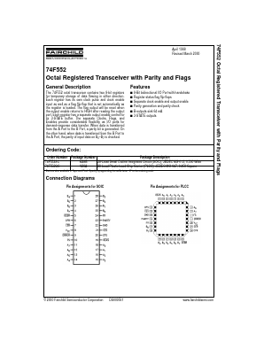 74F552QC Datasheet PDF Fairchild Semiconductor