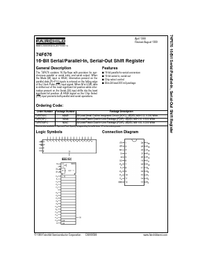 74F676SC Datasheet PDF Fairchild Semiconductor