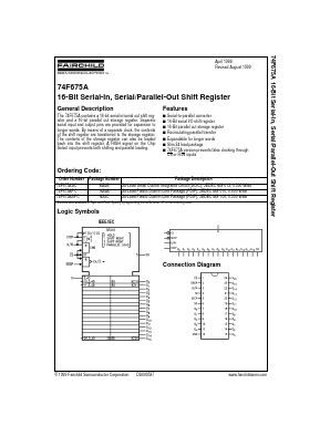 74F675ASCX Datasheet PDF Fairchild Semiconductor
