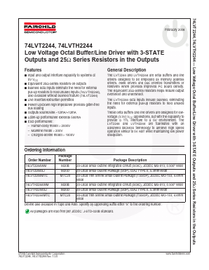 74LVT2244 Datasheet PDF Fairchild Semiconductor