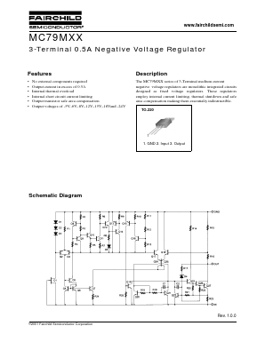MC79M15 Datasheet PDF Fairchild Semiconductor