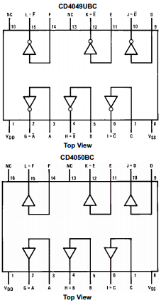 CD4049UBCNX Datasheet PDF Fairchild Semiconductor