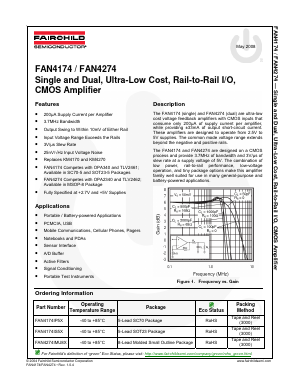 FAN4274 Datasheet PDF Fairchild Semiconductor