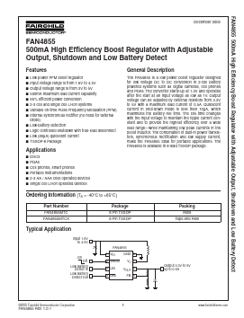 FAN4855MTCX Datasheet PDF Fairchild Semiconductor