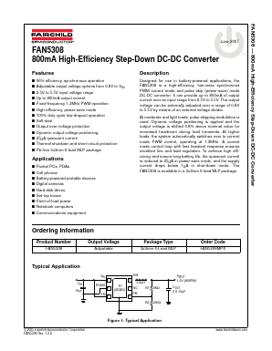 FAN5308 Datasheet PDF Fairchild Semiconductor