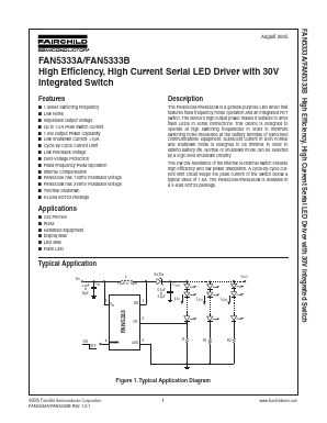 FAN5333A Datasheet PDF Fairchild Semiconductor
