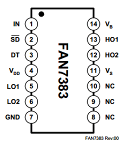 FAN7383 Datasheet PDF Fairchild Semiconductor