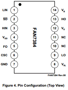 FAN7384 Datasheet PDF Fairchild Semiconductor