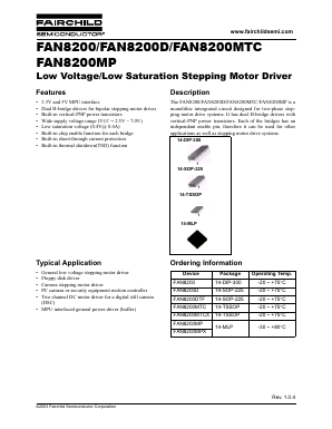 FAN8200 Datasheet PDF Fairchild Semiconductor
