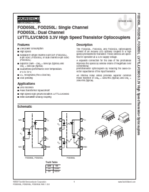 FOD250L Datasheet PDF Fairchild Semiconductor