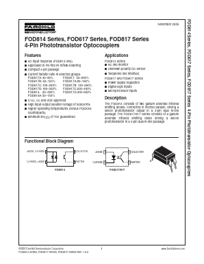 FOD817C Datasheet PDF Fairchild Semiconductor