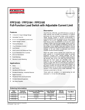 FPF2194 Datasheet PDF Fairchild Semiconductor