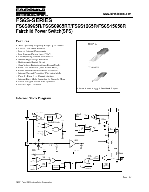 FS6S0965R Datasheet PDF Fairchild Semiconductor