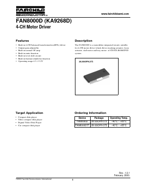 FAN8000D Datasheet PDF Fairchild Semiconductor