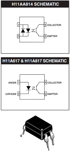 H11A817ASD Datasheet PDF Fairchild Semiconductor