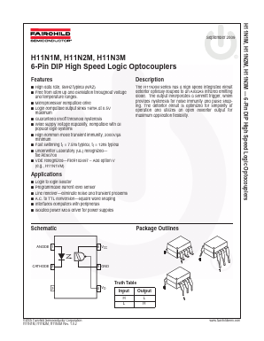 H11N1M Datasheet PDF Fairchild Semiconductor