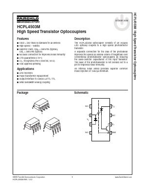HCPL4503SM Datasheet PDF Fairchild Semiconductor