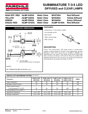 HLMP-Q150AZR Datasheet PDF Fairchild Semiconductor