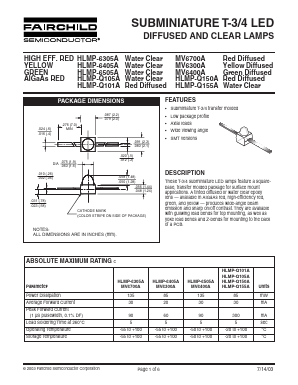 MV6700A Datasheet PDF Fairchild Semiconductor