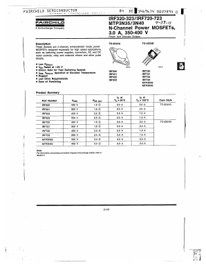MTP3N40 Datasheet PDF Fairchild Semiconductor
