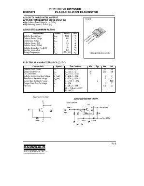 KSD5071 Datasheet PDF Fairchild Semiconductor