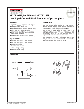 MCT5201SVM Datasheet PDF Fairchild Semiconductor