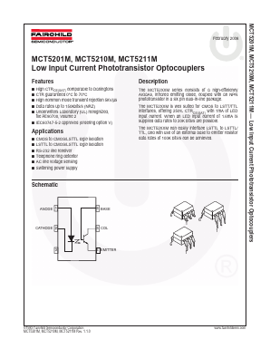 MCT5211SR2VM Datasheet PDF Fairchild Semiconductor