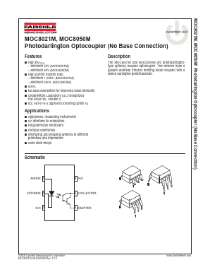 MOC8021SM Datasheet PDF Fairchild Semiconductor