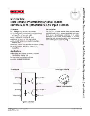 MOCD217M Datasheet PDF Fairchild Semiconductor
