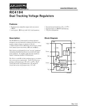 RC4194N Datasheet PDF Fairchild Semiconductor