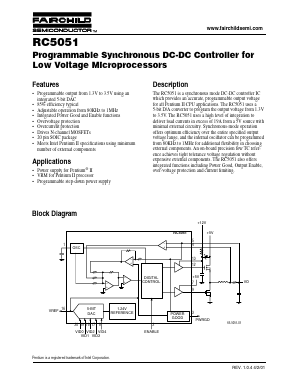 RC5051 Datasheet PDF Fairchild Semiconductor