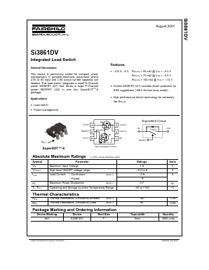 SI3861 Datasheet PDF Fairchild Semiconductor